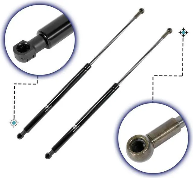 Alt view image 4 of 5 - 2pcs Rear Trunk Lift Supports Struts Shocks Gas Spring PM2039B for Toyota Prius 2004-2007