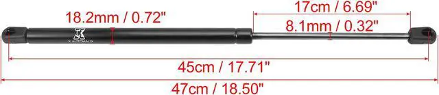 Alt view image 2 of 6 - 2pcs Rear Hood Lift Supports Struts Shocks Gas Spring for Kia Soul 2010-2013
