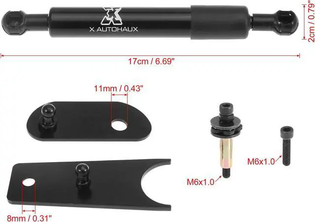 Alt view image 2 of 7 - 2pcs Rear Hood Lift Supports Struts Shocks Gas Spring 90450ZL80A for Nissan Xterra 2005-2013