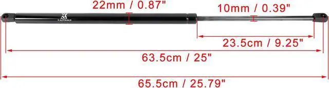 Alt view image 2 of 5 - 2pcs Rear Trunk Lift Supports Struts Shocks Gas Spring 68905-AE013 for Toyota Sienna 2001-2010