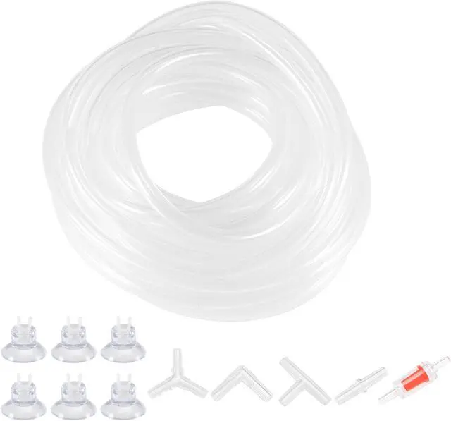 Main image of Silicone Tubing Kit 4mm ID 6mm(1/4") OD 5m Aquarium Pump Hose Silicone Rubber Tube Clear
