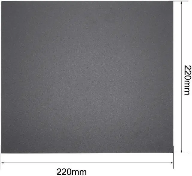 Alt view image 2 of 4 - 220x220mm Square Heating Bed for 3D Printer with Sticker Nonmagnetic Composite Material