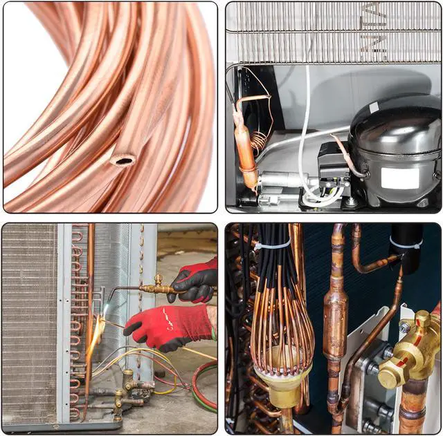 Alt view image 4 of 7 - Refrigeration Tubing 2.2mm OD x 1.2mm ID x 19.5Ft Length Copper Tubing Coil