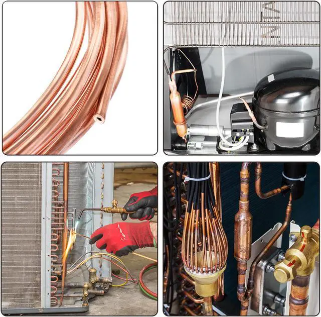 Alt view image 4 of 4 - Refrigeration Tubing 9/128" OD x 1/32" ID x 9.8Ft Length Copper Tubing Coil