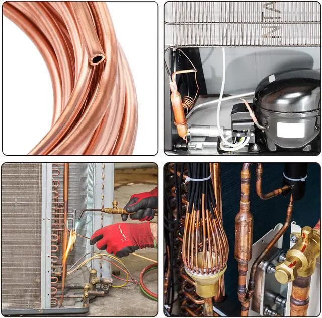 Alt view image 4 of 4 - Refrigeration Tubing 3.5mm OD x 2.5mm ID x 19.5Ft Length Copper Tubing Coil