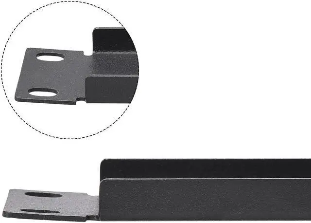 Alt view image 4 of 4 - 1U Blank Rack Panel - Metal Rack Mount Filler Panel for 19-Inch Server Rack Enclosure or Cabinet - Black