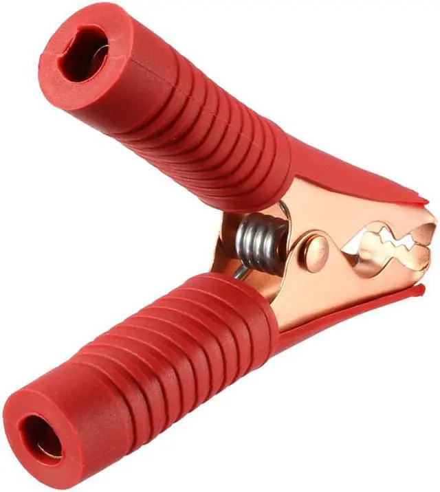 Alt view image 4 of 4 - Battery Test Clips 80 Amp Insulated Clamp for Automotive Car, Black Red 2pcs
