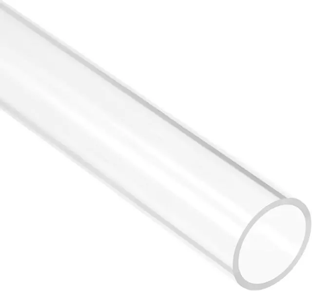 Alt view image 4 of 5 - Clear Rigid Acrylic Pipe 18mm ID x 22mm OD x 0.5m, 2mm Wall Round Tube