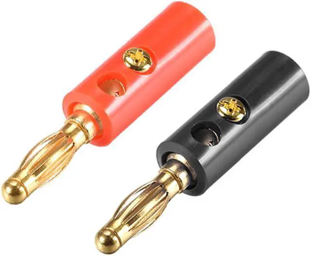 Main image of 4mm Banana plugs Speaker Wire Cable Screw Plugs Connectors 2 Colors 10pcs 10A Jack Connector