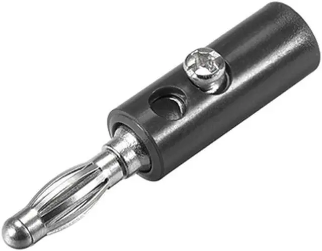 Main image of 4mm Banana plugs Speaker Wire Cable Screw Plugs Connectors  Black 10pcs Jack Connector