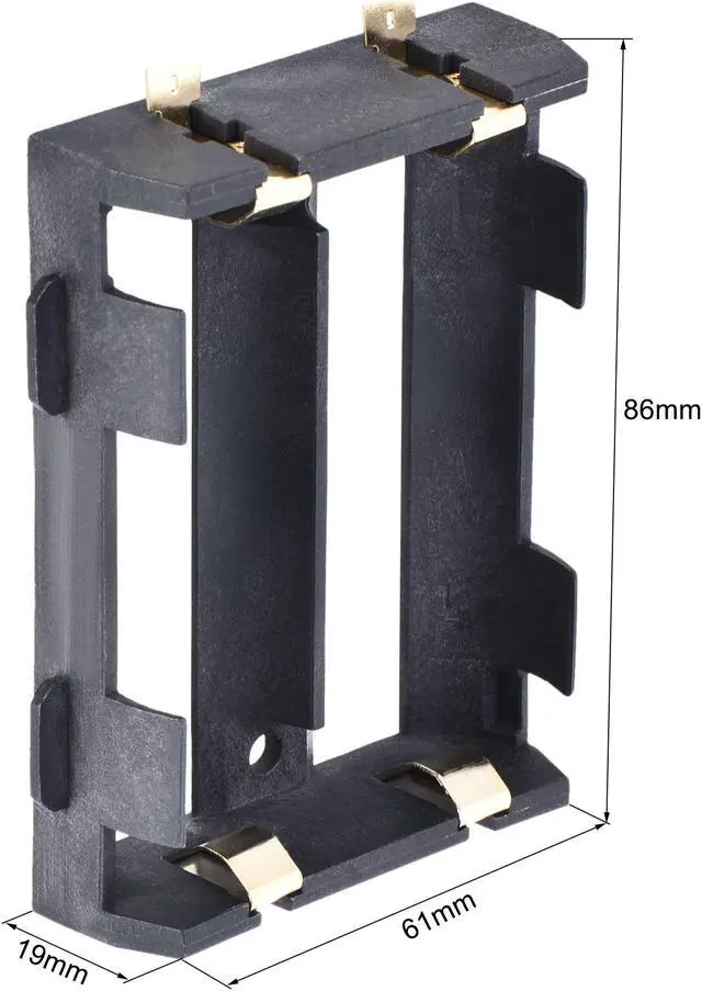 Alt view image 2 of 6 - Battery Case Storage Box 2 Slots x 3.7V Battery Holder for 2 x 26650 Battery 4Pcs
