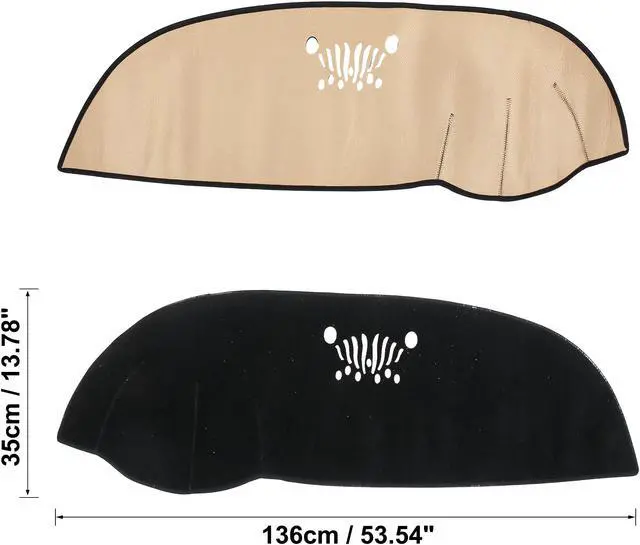 Alt view image 6 of 7 - Car Dashboard Cover Nonslip Protector Sunshield Mat Carpet for Kia Sorento 2016 2017 2018 2019 2020