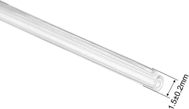 Alt view image 3 of 4 - 30mm 1.5mm OD Fiber Optic Sleeves, 2 Ends Pre-Shrunk Fiber Optic Fusion Splice Tube Protector Sleeves, Clear Heat Shrinkable Tubing 100pcs