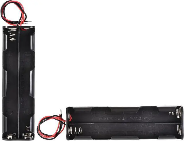 Alt view image 5 of 6 - Battery Case Storage Box 8 Slots x 1.5V 2-Wire Lead for 8 x AA Battery 3 Pcs
