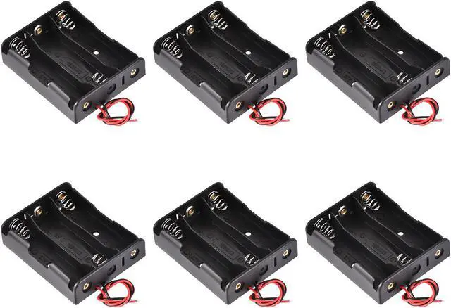 Main image of Battery Case Storage Box 3 Slots x 3.7V 2-Wire Lead for 3 x 18650 Battery 6 Pcs