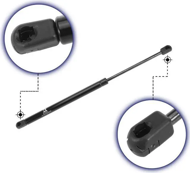 Alt view image 4 of 7 - 2pcs 17inch 55Lb/245N Black Universal Gas Spring Shock Lift Supports Gas Struts for RV Car Boat