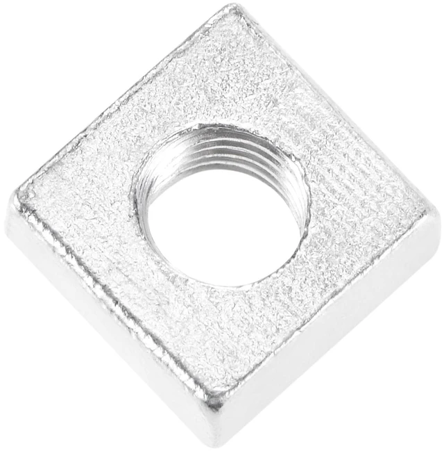 Alt view image 4 of 5 - Square Nuts, M5x9mmx4mm Zinc-Plated Metric Coarse Thread Assortment Kit, 25 Pcs