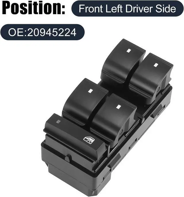 Alt view image 2 of 7 - 20945224 Car Power Window Switch for GMC Acadia 2007 2008 2009 2010 2011 2012 2013 2014 2015 2016