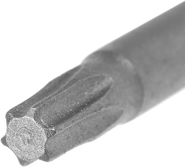 Alt view image 3 of 4 - 10pcs 100mm Long 1/4" Hex Shank T20 Magnetic Torx Head Screwdriver Bits S2 High Alloy Steel