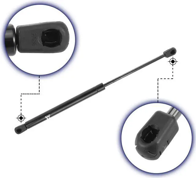 Alt view image 4 of 7 - 2pcs 16inch 38Lb/169N Black Universal Gas Spring Shock Lift Supports Gas Struts for RV Car Boat