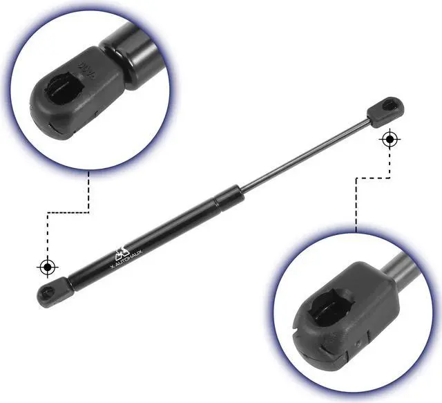 Alt view image 4 of 7 - 2pcs 14inch 24 Lb/107N Black Universal Gas Spring Shock Lift Supports Gas Struts for RV Car Boat