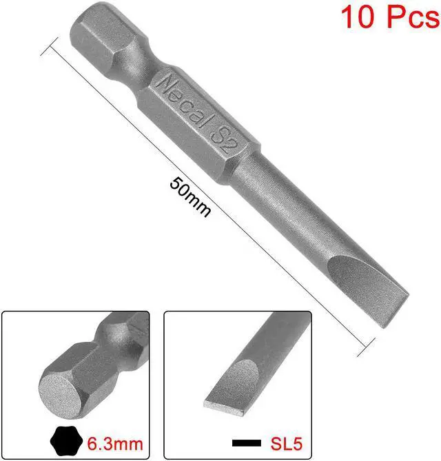 Alt view image 2 of 7 - 20pcs 50mm Long 1/4" Hex Shank T20 Torx Screwdriver Bits S2 High Alloy Steel