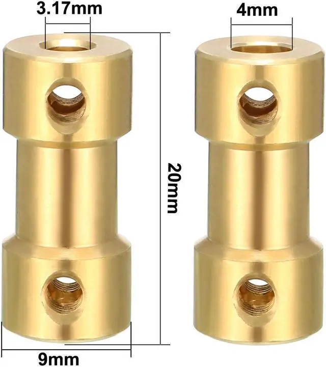 Alt view image 3 of 3 - Shaft Coupler 3.17mm x 4mm Connector Adapter for RC Airplane Boat Motor L20XD9