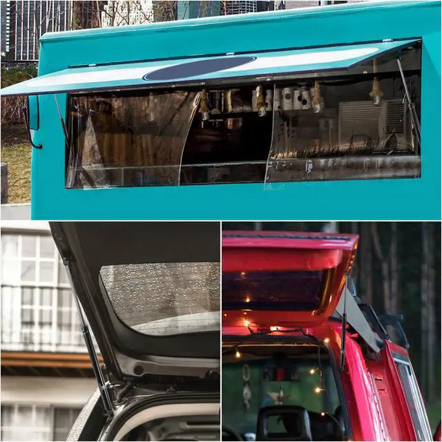 Alt view image 3 of 7 - 2pcs 20inch 120Lb Black Universal Gas Spring Shock Lift Supports Gas Struts for RV Car Boat