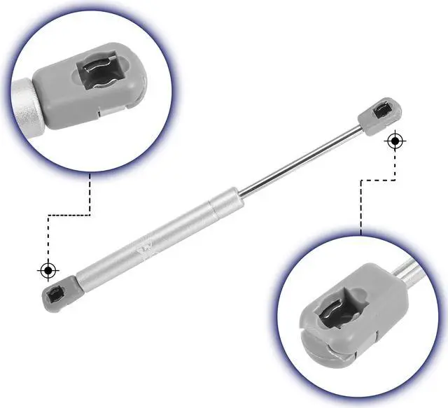 Alt view image 4 of 7 - 2pcs 10inch 45N/10Lb Silver Tone Universal Gas Spring Shock Lift Supports Gas Struts for RV Car Boat