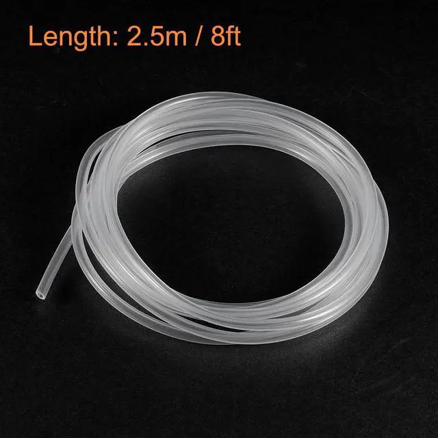 Alt view image 3 of 5 - Clear Silicone Tubing, 3/32"(2mm) ID 5/32"(4mm) OD 8ft, Flexible Silicone Tube for Air Water Pipe Pump Transfer