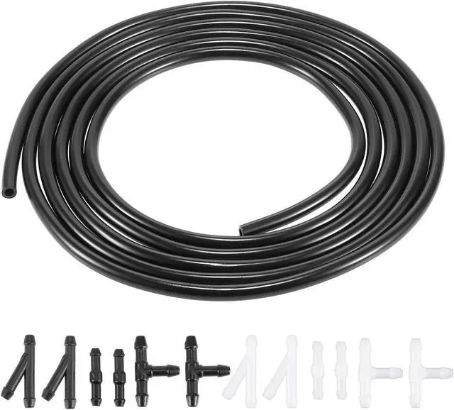 Main image of Windshield Washer Jet Nozzle Hose Tube Kit 3 Meters Washer Fluid Hose and 12 Connectors for Universal Car SUV Pickup Auto Vehicles