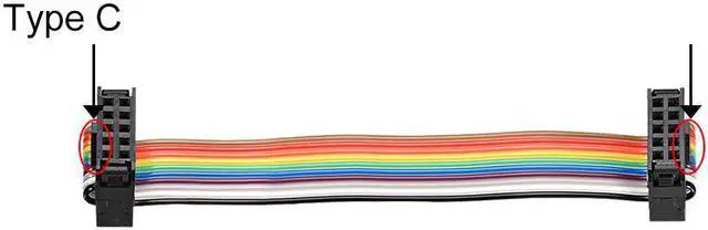 Alt view image 2 of 4 - IDC 10 Pins Wire Flat Rainbow Ribbon Cable 148cm 2.54mm Pitch