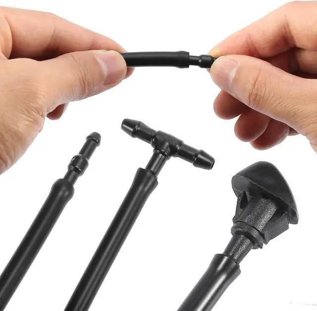 Alt view image 6 of 7 - Front Windshield Washer Nozzles Kit 76810-SWA-E01 76810-S2A-A013 for Honda Accord 2003-2008