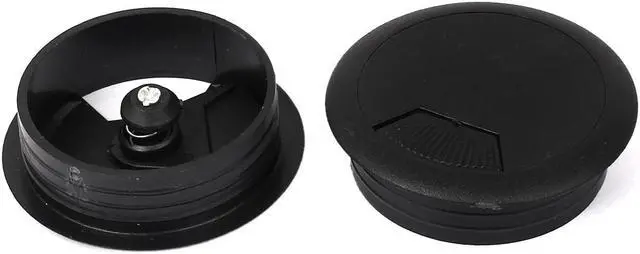 Main image of Unique Bargains 50mm Computer Desk Hole Cover Grommet Table Cable Tidy Outlet Port Cabin 2pcs
