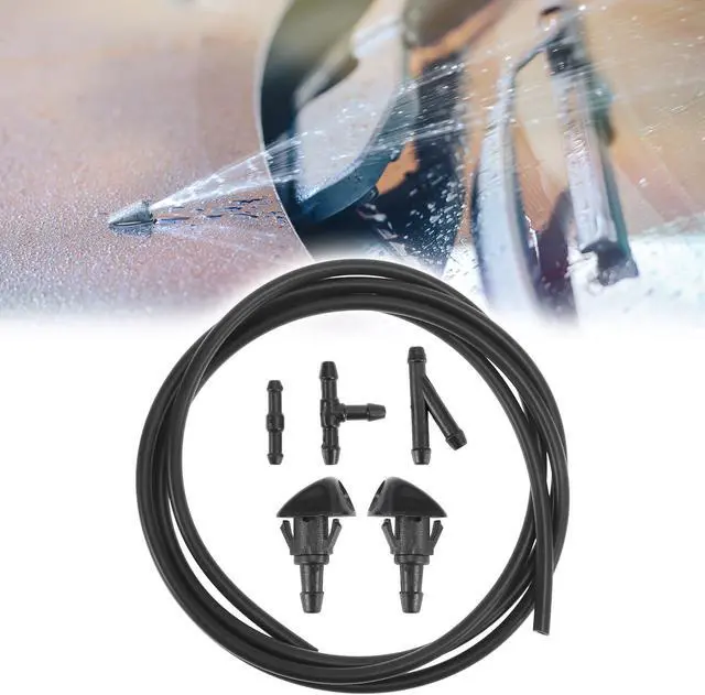 Alt view image 2 of 7 - Front Windshield Washer Nozzles Kit 76810-SWA-E01 76810-S2A-A013 for Honda Accord 2003-2008