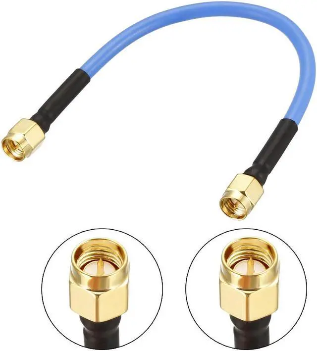 Alt view image 2 of 4 - SMA Male to SMA Male Right Angle Coaxial Cable 50 ohm 0.15M/0.5Ft RG402
