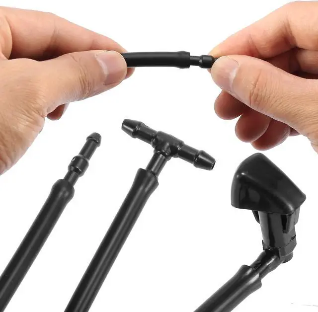 Alt view image 6 of 7 - Front Windshield Washer Nozzles Kit with 2 Meters Hose and 3 Connectors 76810-SDA-A11 for Honda Civic 2006-2011