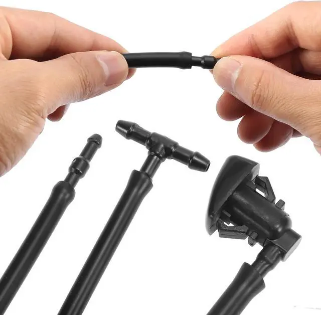 Alt view image 6 of 7 - 7pcs Front Windshield Washer Nozzles for Grand Cherokee for Saturn 2 Meters Windshield Washer Hose with 2pcs Connectors Replaces 55079049AA