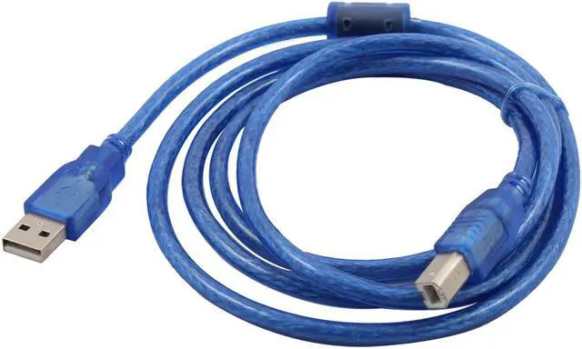 Main image of Desktop Computer USB 2.0 A Male to B Male Printer Cable Blue 1.5M Long