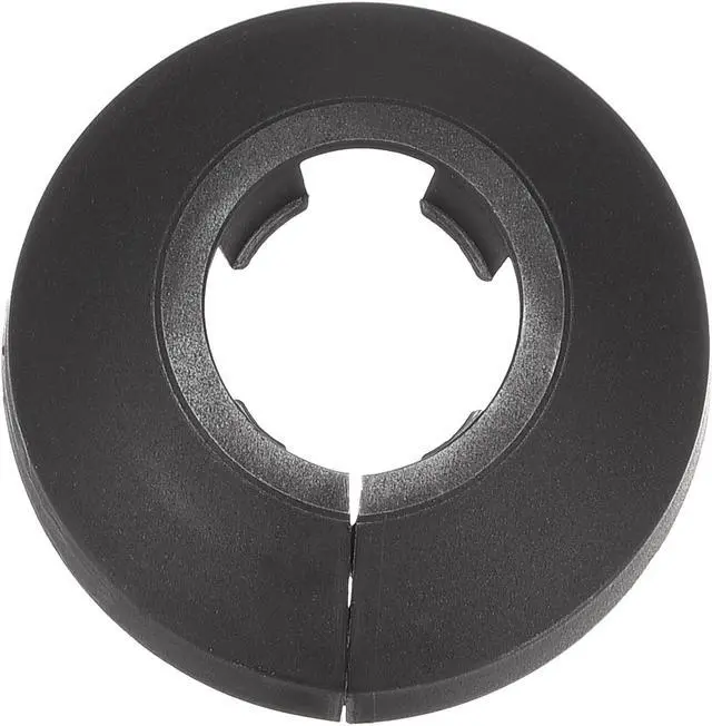 Alt view image 4 of 7 - Pipe Cover Decoration, 20mm PP Plastic Radiator Escutcheon Water Pipe Drain Line Cover Black 10pcs