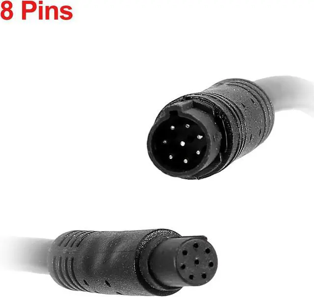 Alt view image 5 of 5 - 8 Pin 20ft 6m Backup Camera Extension Cable Dash Camera Cord Wires Car Rear View Camera