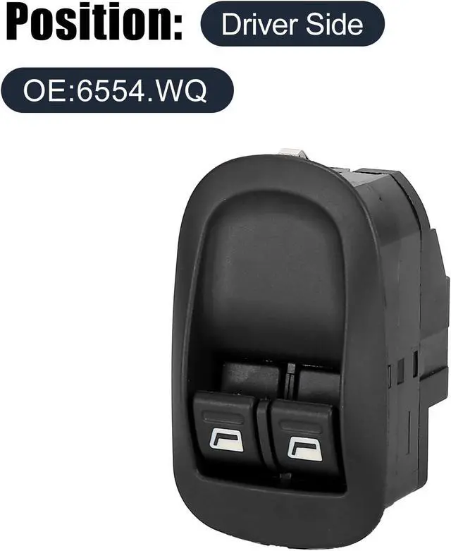 Alt view image 2 of 6 - 6554.WQ 6554WQ Car Power Window Control Switch Master Window Switch for Peugeot 206 2000-2008