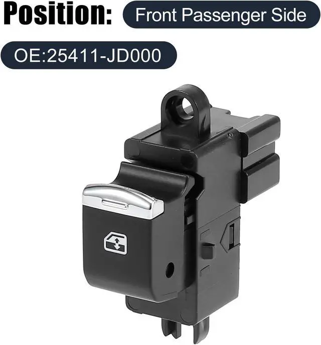 Alt view image 2 of 7 - Car Electric Power Window Switch Front Right Side 25411-JD000 for Nissan Qashqai J10
