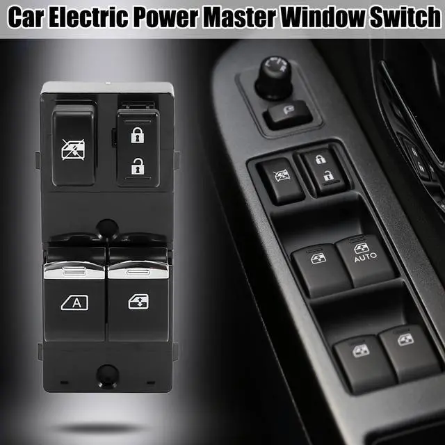 Alt view image 6 of 7 - Car Electric Power Master Window Switch Front Left Side 25401-ZP50A for Nissan Frontier 2007-2018