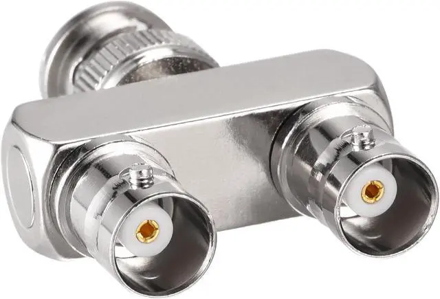 Alt view image 5 of 6 - BNC Y Splitter 1 Male Jack to 2 Female Adapter 3 Way RF Coaxial Connector for CCTV Camera, 4pcs