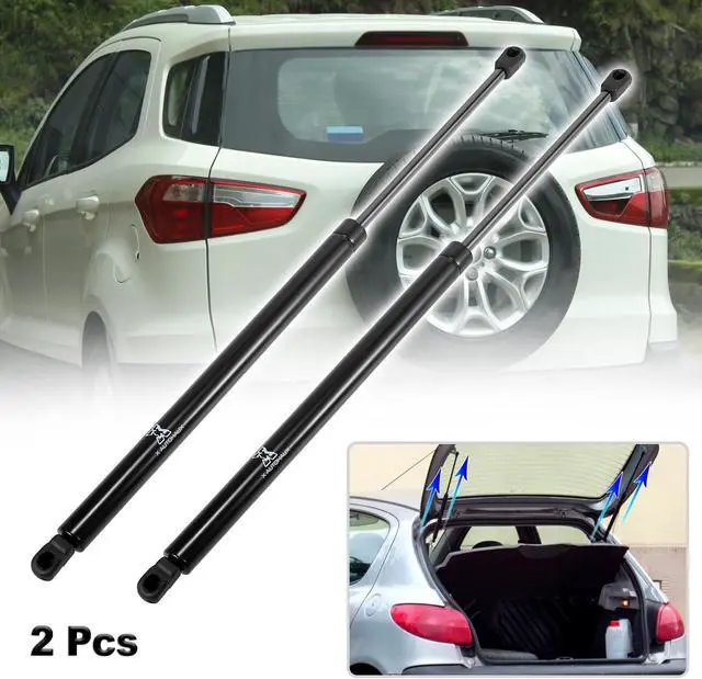 Alt view image 2 of 6 - 2pcs Rear Trunk Gas Struts Springs Shocks Black Metal for Ford Edge 2007-2014