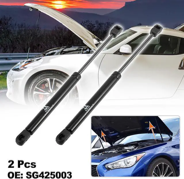 Alt view image 2 of 6 - 2pcs Front Hood Gas Struts Springs Shocks SG425003 for Nissan Titan Pathfinder Armada