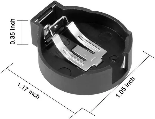 Alt view image 3 of 4 - Unique Bargains 10 Pcs DIY CR2430 Coin Cell Button Battery Holder Socket