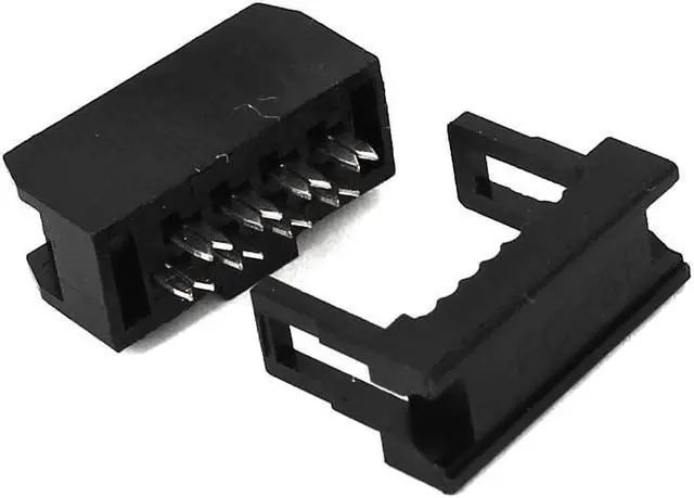 Alt view image 2 of 2 - Unique Bargains 20Pcs FC-8P 8Pin 2.54mm Pitch ISP JTAG Socket Connector for Flat Ribbon Cable