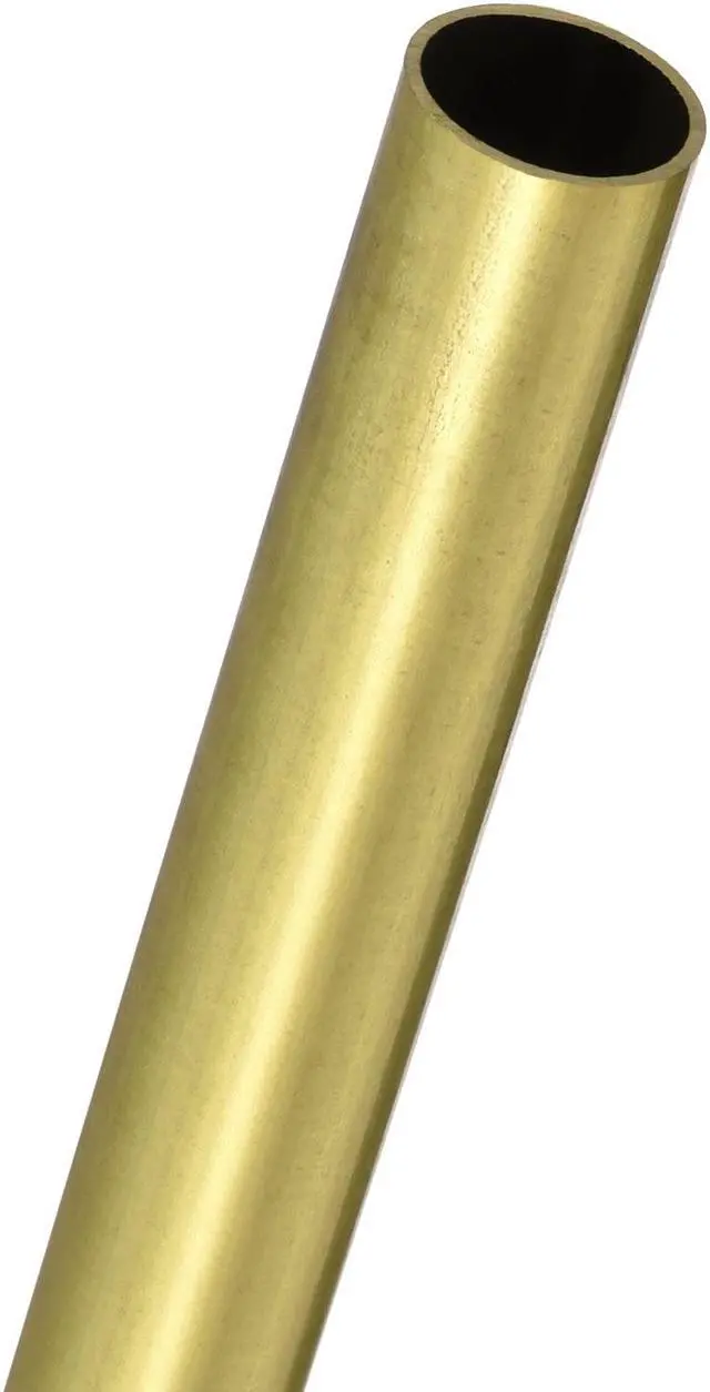 Alt view image 4 of 5 - Brass Round Tube 10mm OD 0.5mm Wall Thickness 200mm Length Pipe Tubing 2 Pcs